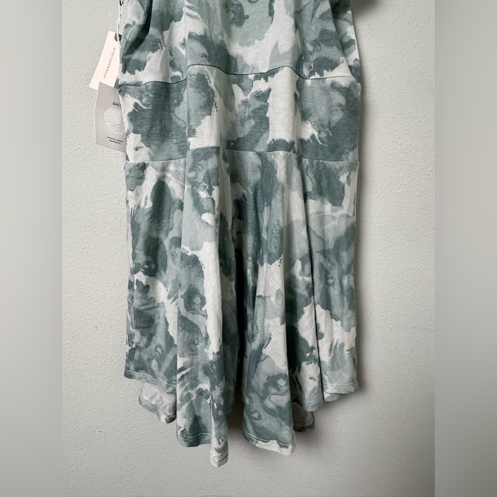 NWT Daily Practice by Anthropologie Half Pipe Mini Dress‎ in Green Motif Size L - Picture 10 of 13